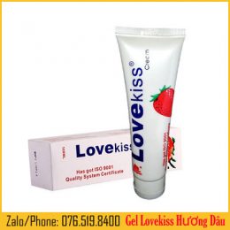 Gel bôi trơn lovekiss hương dâu